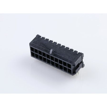 Molex Microfit 3.0 RA PTH w/clip DR Tin 20 Ckt 43045-2021